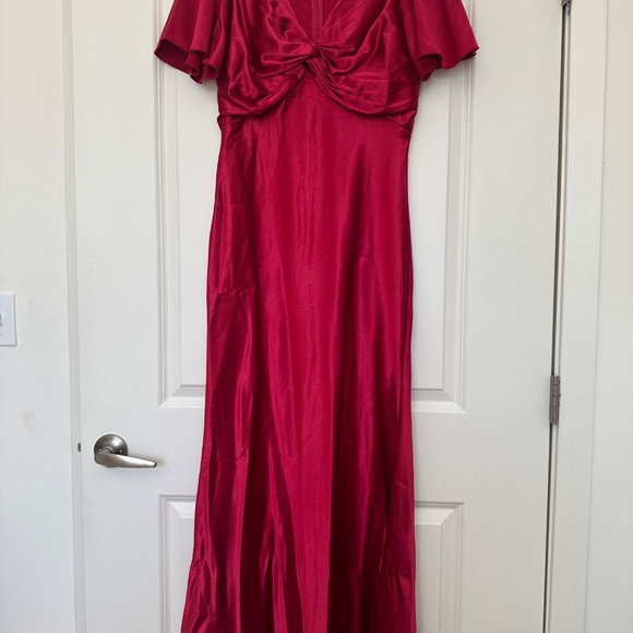 ASOS Little Mistress tea dress in Autumn Red Size 8 - Picture 6 of 8